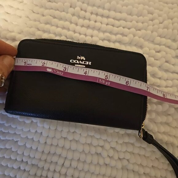 Coach Wristlet Wallet black F58053 - Picture 9 of 16